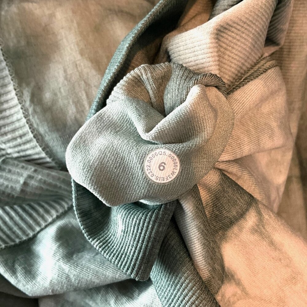 Lululemon Ebb to Street Long Sleeve Shirt Marble Dye Marble Dye Tidewater Te 6 - Picture 6 of 6